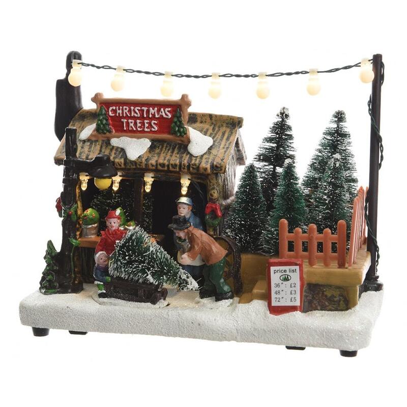 Pueblo Navideño Led 3xaa 18x10,5x14,2cm
