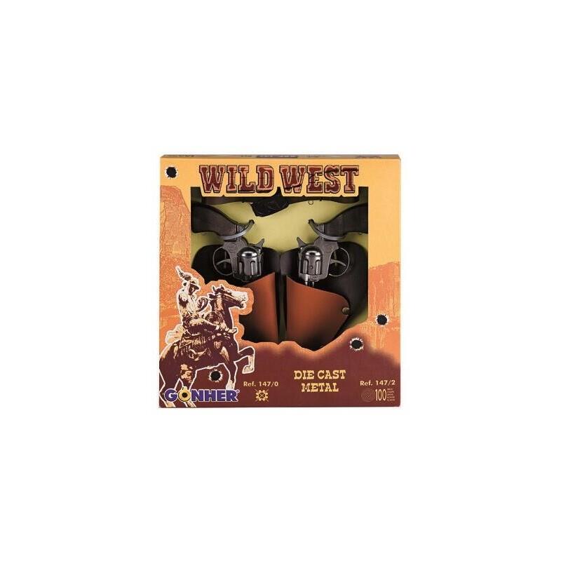 Pulio Gonher 147/0 2 Met Al Cowboy Revolver Set