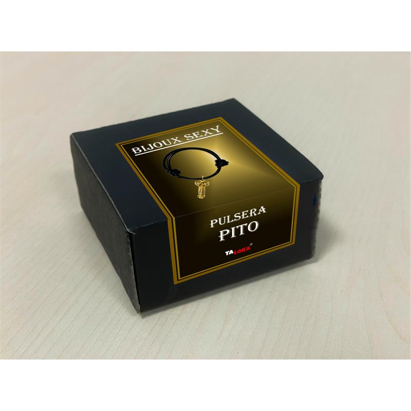 Pulsera En Forma De Pene De Color Dorado.
