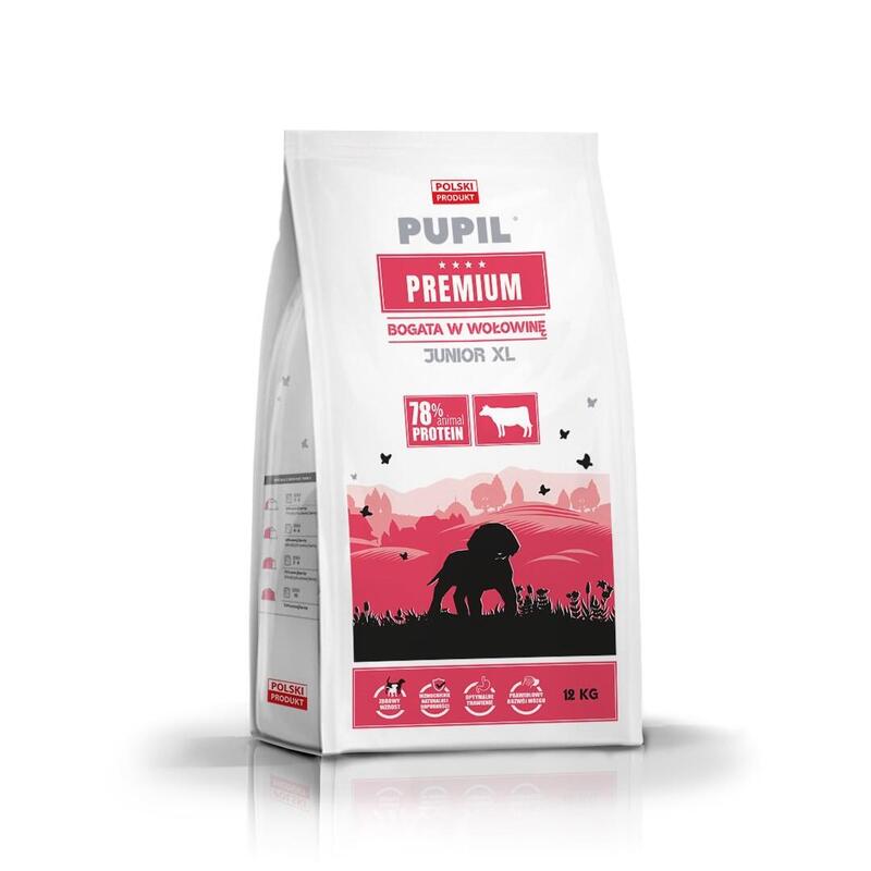 Pupil Premium Junior Xl Bogata W Wolowine 12kg