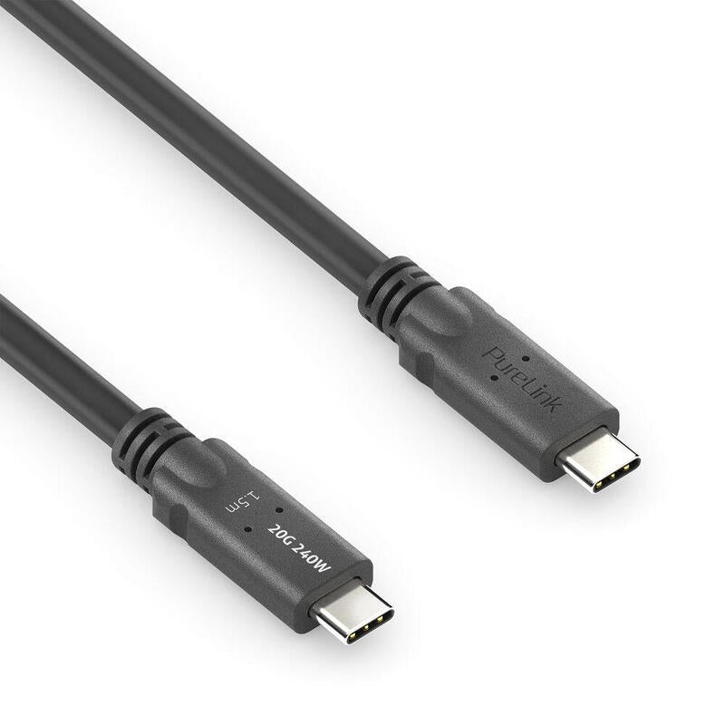Purelink Microx4 Usb-C Auf Usb-C Cable Usb4 Gen2x2 20gbps, 240w, 1,50 M