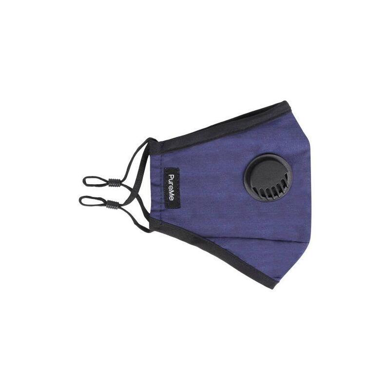 Pureme Reusable / Adjustable Mask Cotton 2 Pcs N95 Filters Inside The Package Dark Blue
