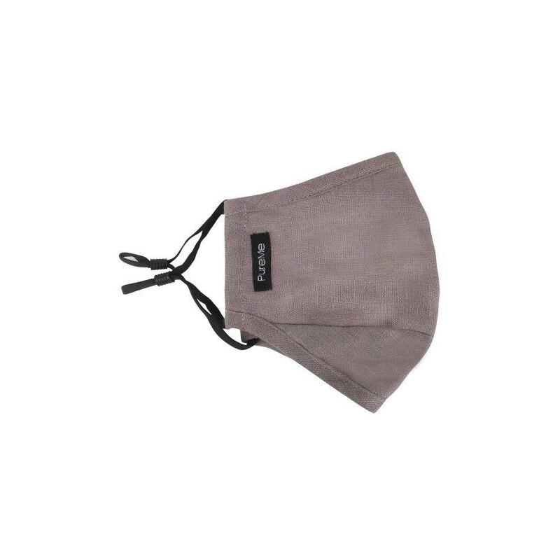 Pureme Reusable / Adjustable Mask Linen 2 Pcs N95 Filters Inside The Package Charcoal Grey