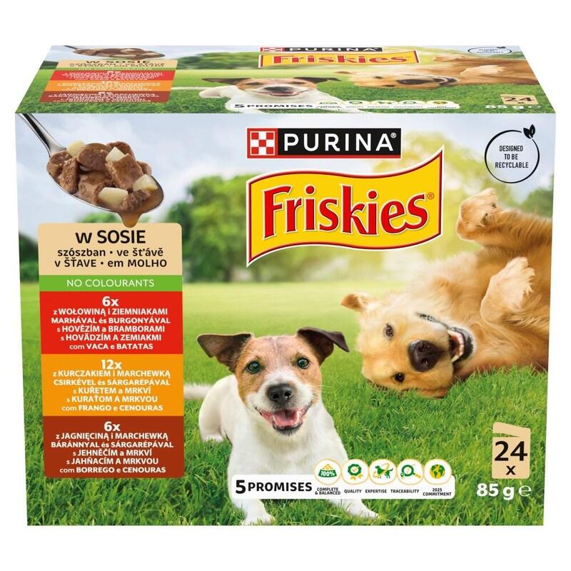 Purina Friskies Adulto Bf&Chkn&Lmb Multipaquete 24x85g