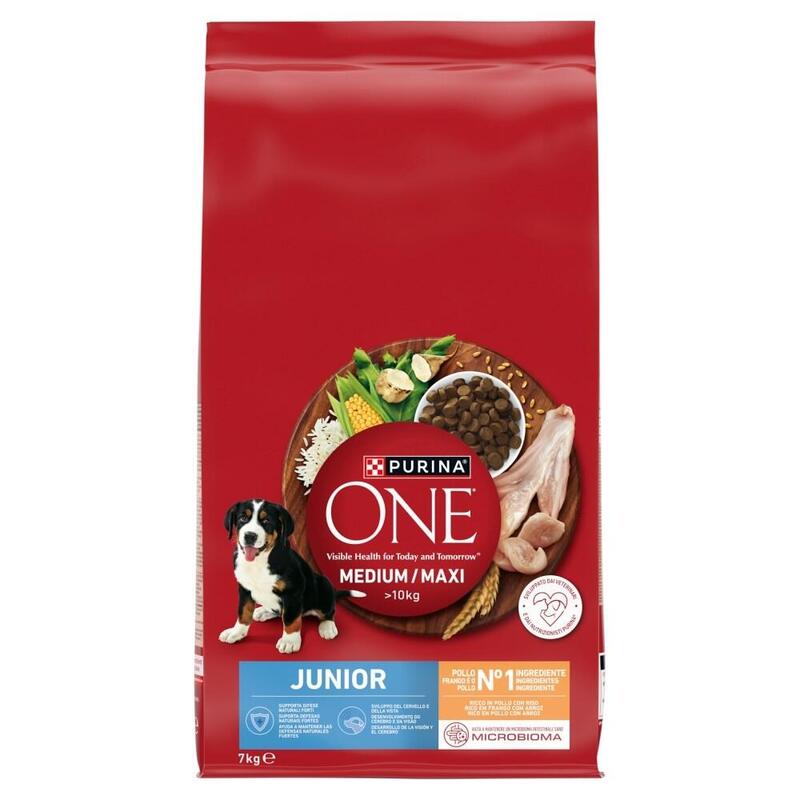 Purina One Med/Max Junior Chicken & Rice 7kg