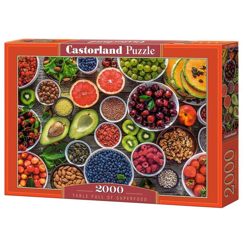 Puzzle 2000 Elementów Table Full Of Superfood