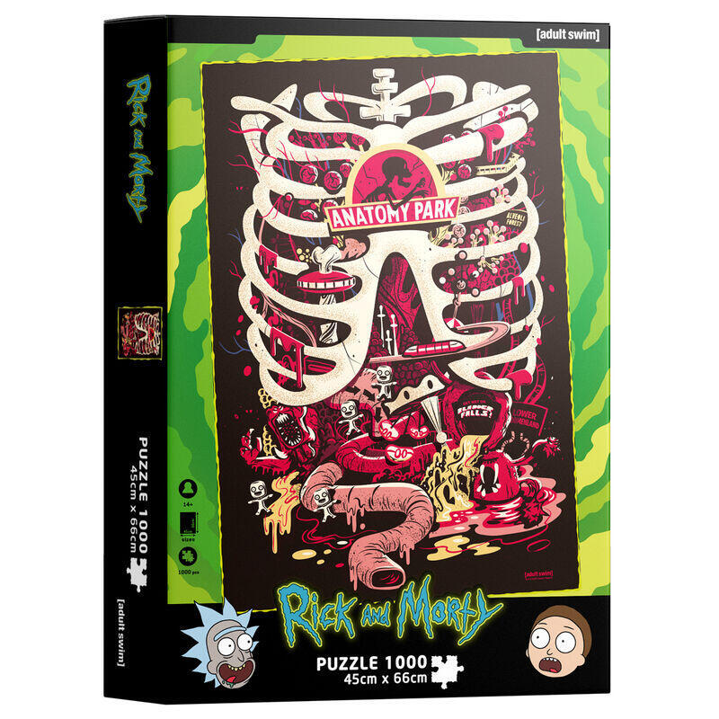 Puzzle Anatomy Park Rick And Morty 1000pzs