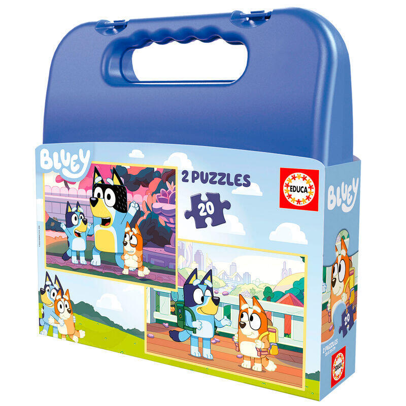 Puzzle Maleta Bluey 2x20pzs