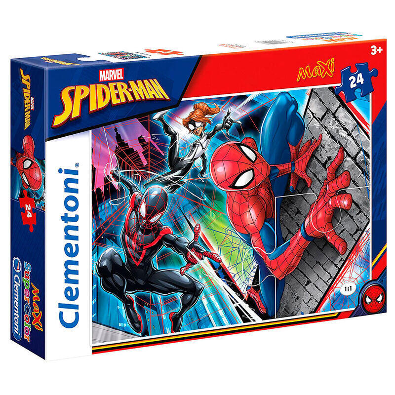 Puzzle Maxi Spider-Man Marvel 24 Piezas ¡Aventuras Arácnidas Para Pequeños Héroes!