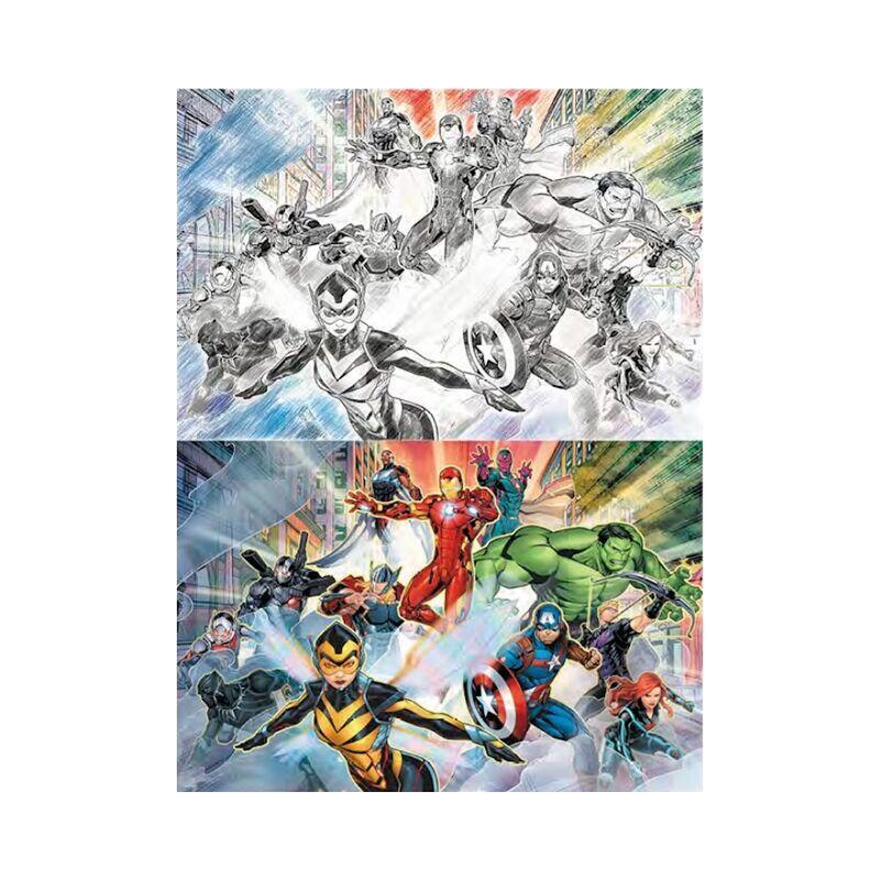 Puzzle Para Rascar Marvel Collage De Personajes