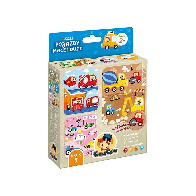 Puzzle Pojazdy Male I Duze