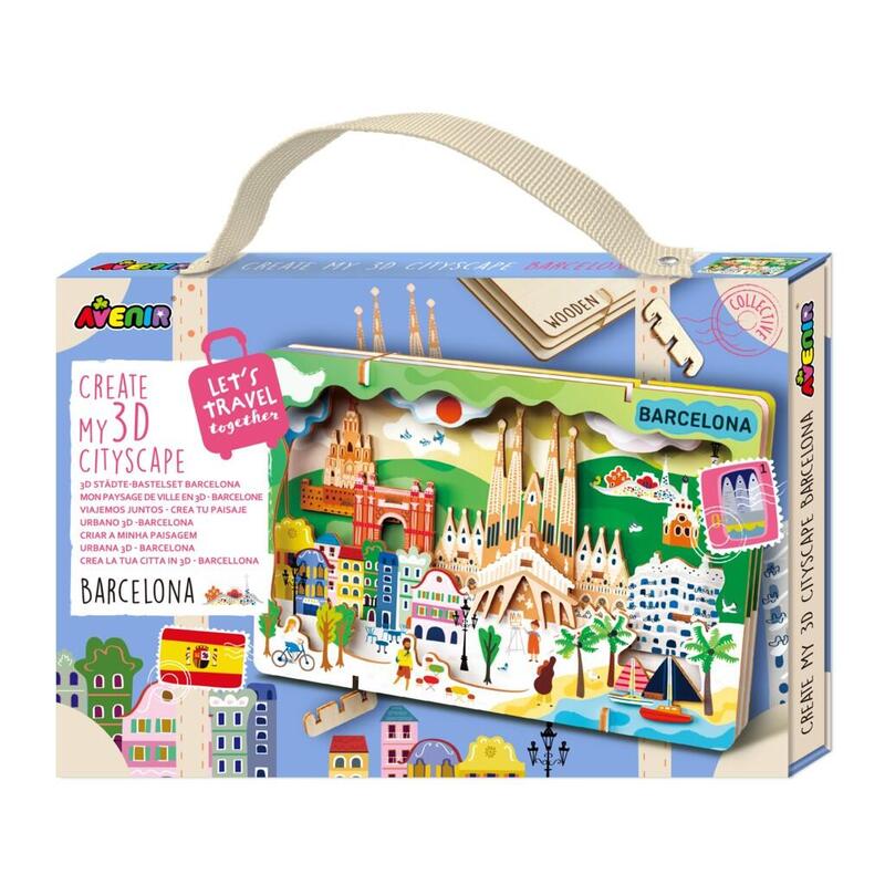 Puzzle Stwórz Pejzaz Miejski 3d - Barcelona