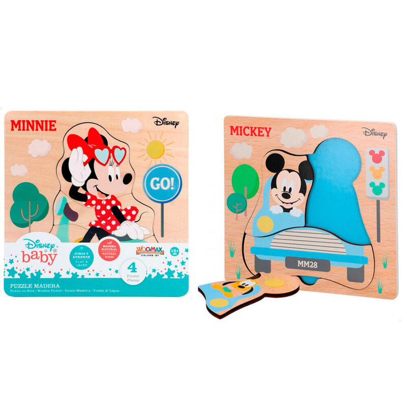 Puzzle Surtido Madera Mickey Minnie Disney
