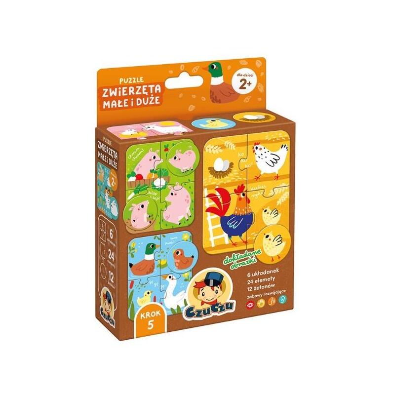 Puzzle Zwierzeta Male I Duze