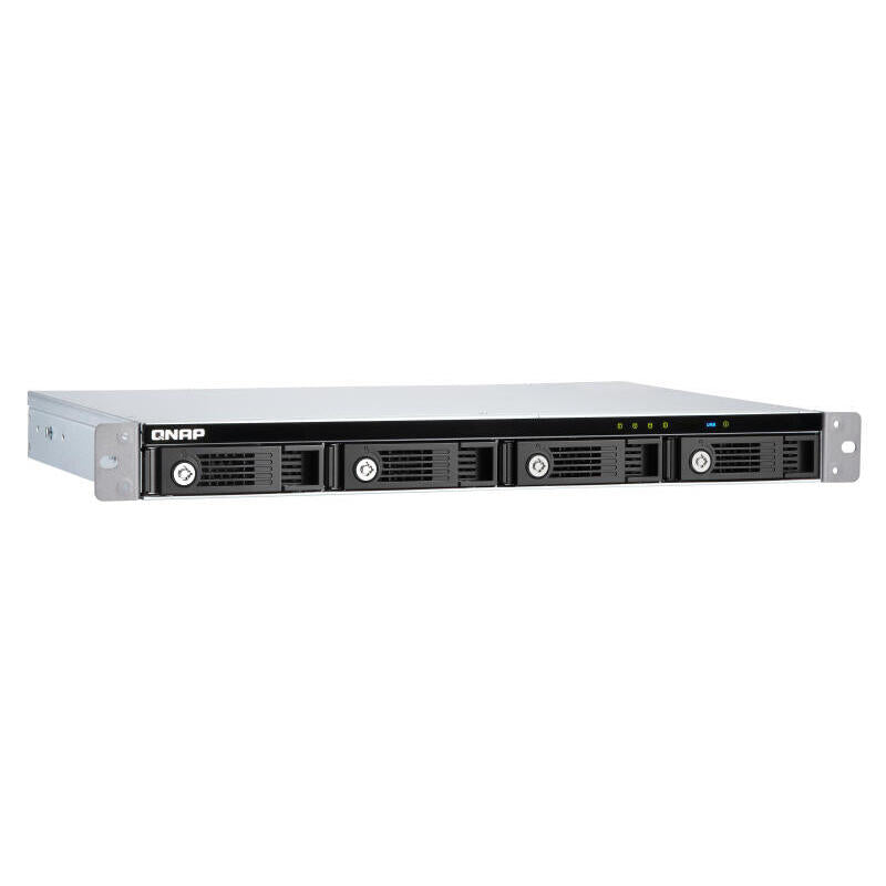 Qnap Rack 1u 4-Bay 3.5" Sata Hdd Usb 3.0 Type-C Hardware Raid External Enclosure