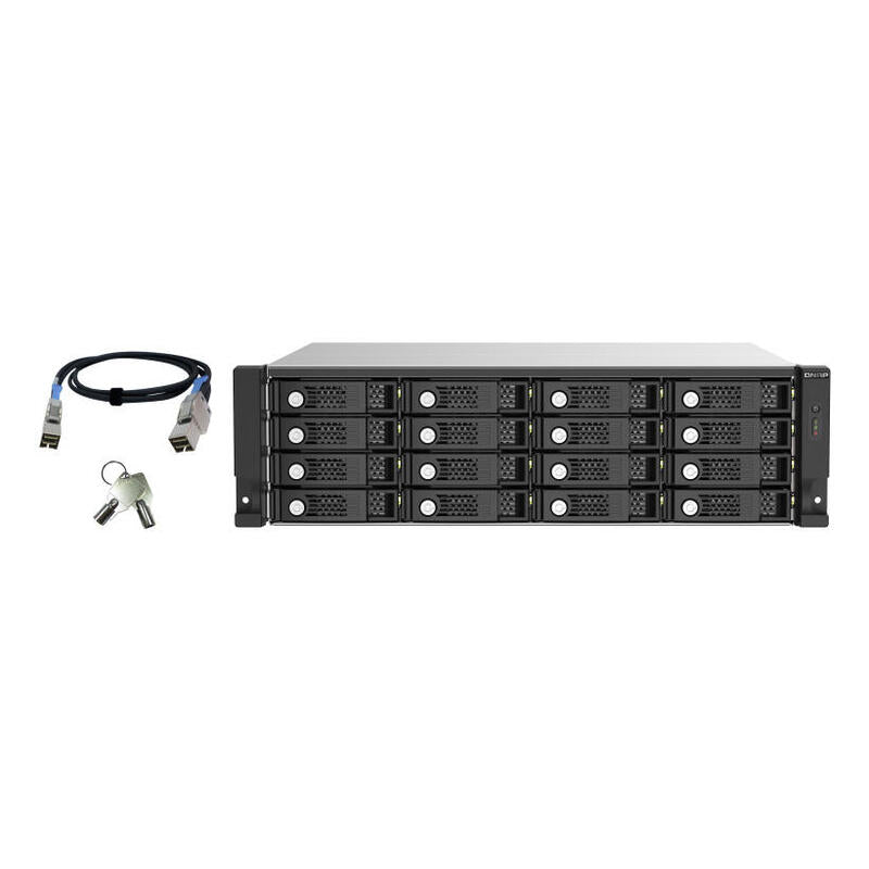Qnap Tl-R1620sep-Rp Caja De Disco Duro (Hdd) Negro, Gris 2.5/3.5"