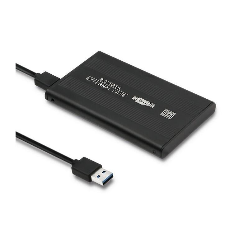 Qoltec 51861 Caja Externa Para Disco Duro / Ssd Sata3 De 2.5 " Usb3.0 Negro