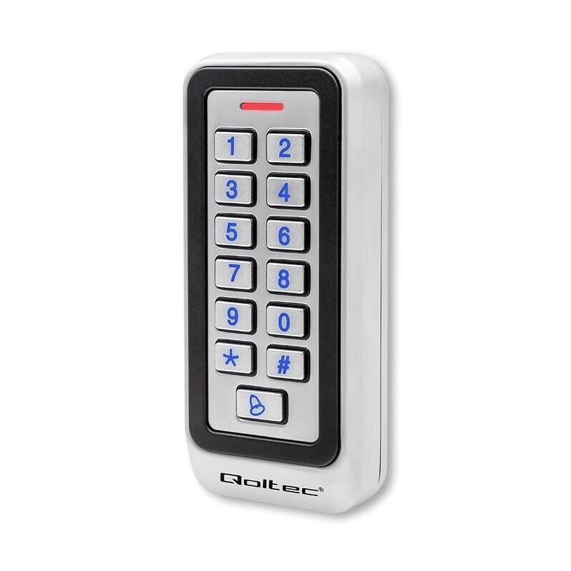 Qoltec 52442 Code Lock Rhea With Rfid Reader Code Card Key Fob Doorbell Ip68 Em