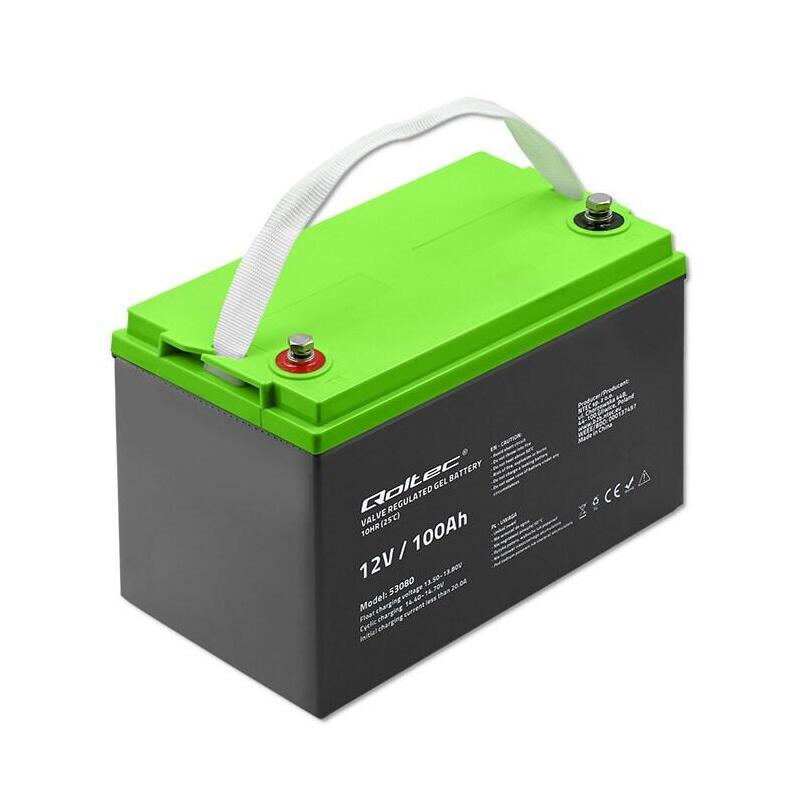 Qoltec 53080 Gel Battery 12v 100ah