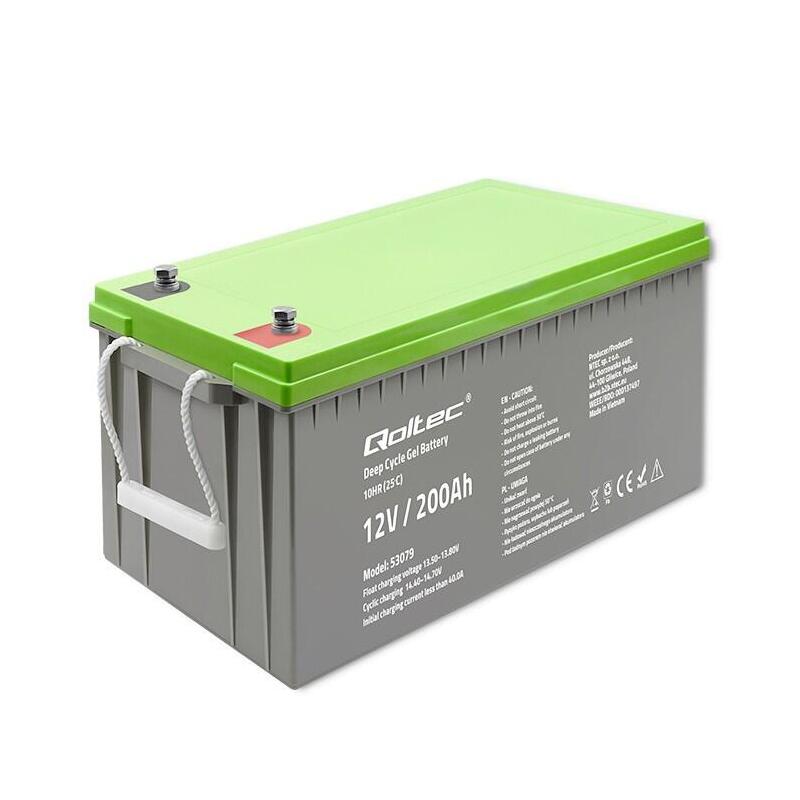 Qoltec Akumulator Zelowy Deep Cycle 12v 200ah