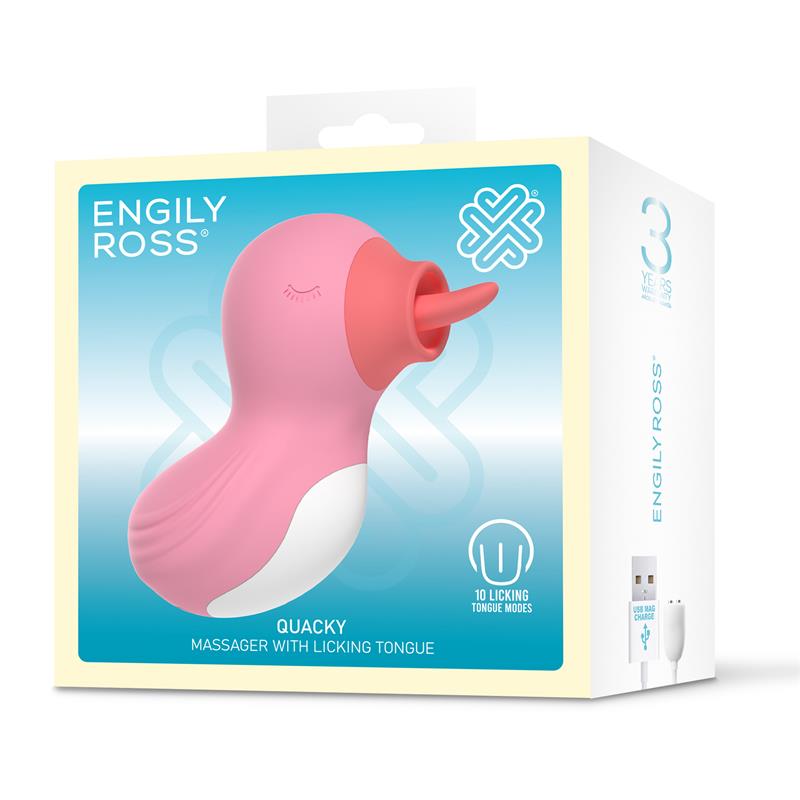 Quacky Masajeador Con Lengua Licking
