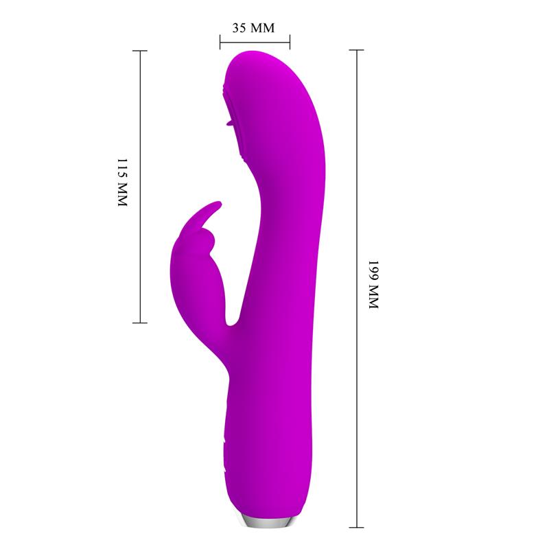 Pretty Love - Rachel Vibrador Recargable Con Succionador Morado