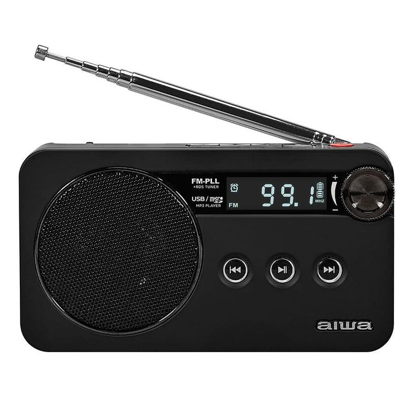 Radio Aiwa Rs-77pll Bk Negra Portátil
