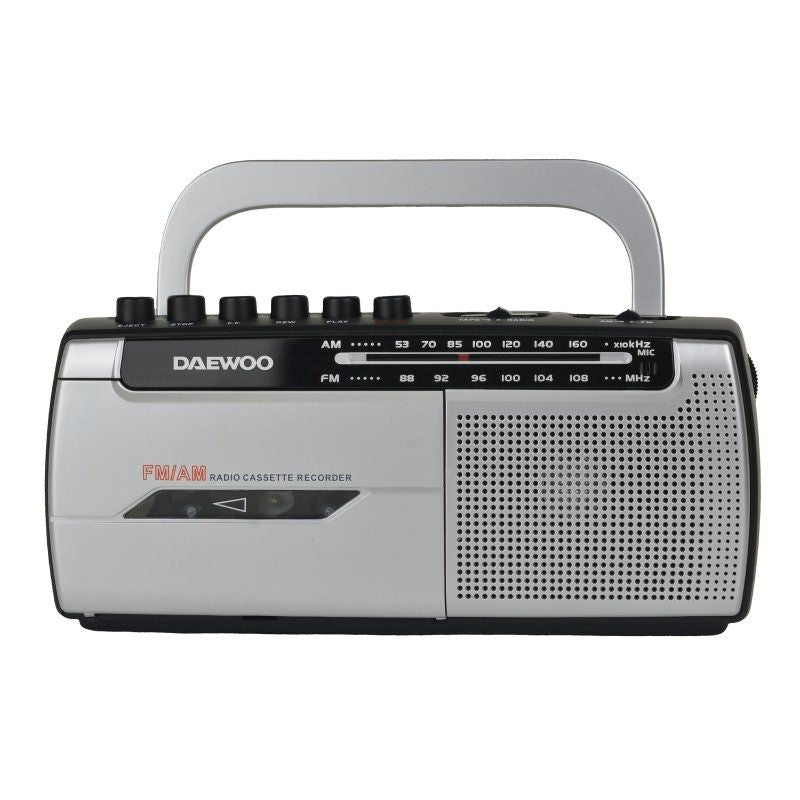 Radio Cassette Am/Fm Daewoo Con Sintonizador Analógico Y Grabación Integrada Dw1107