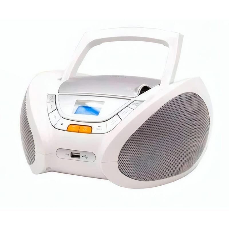 Radio Lauson Cp743 Blanco Reproductor Cd Con Altavoces Incorporados