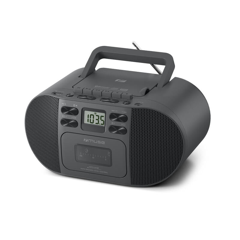 Radio Muse M-188rdc Portable With Blu-Ray Cd Mp3 Cassette Recorder