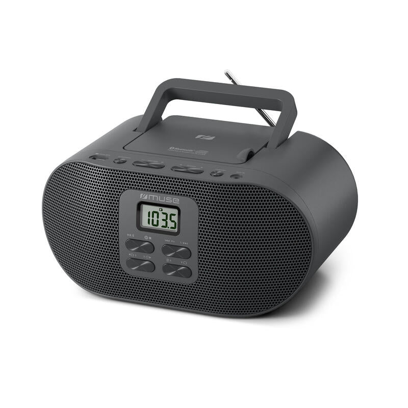 Radio Muse M-33bt Portable Cd Mp3 Player With Bluetooth And Usb Port