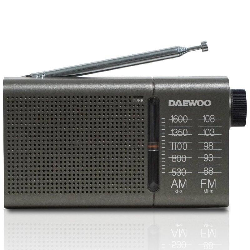 Radio Portátil Daewoo Dw1035 A Pilas Gris Oscuro