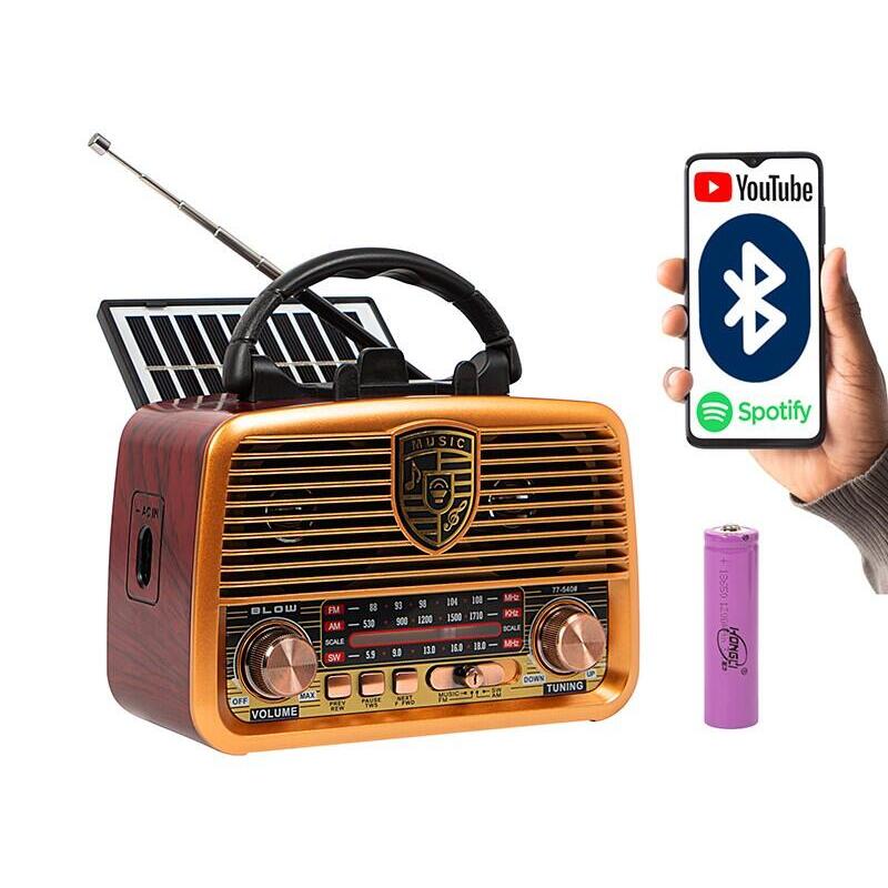 Radio Przenosne Analogowe Ra10 Am/Fm Solarne