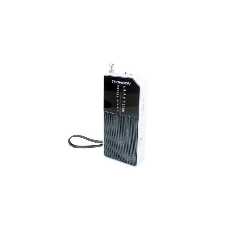 Radio Thomson Rt205 Fm/Am Portatil Analogica - Antena Telecopica - Blanco/Negro