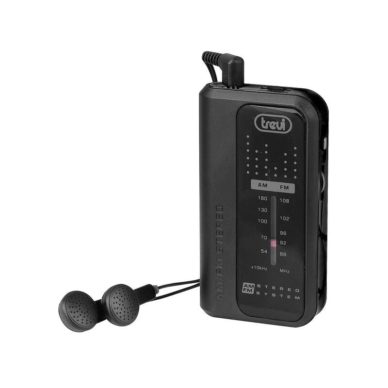 Radio Trevi Bolsillo Ra 738 Fm Mini Portable Fm Radio Black