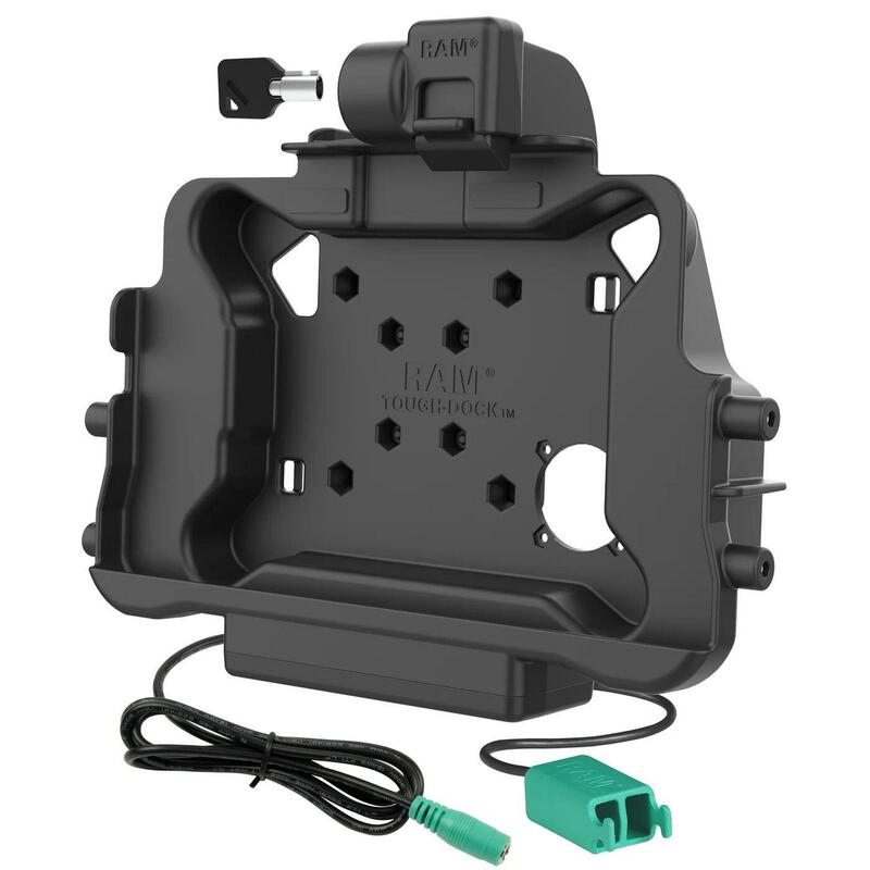 Ram Power + Dual Usb-A Data Key Locking Cradle For