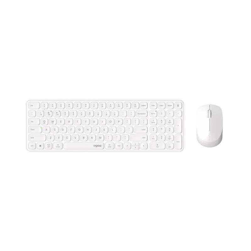 Rapoo 9310m Pack Teclado Ultrafino + Raton Inalambricos - Bluetooth Y 2.4ghz - Raton 2400 Dpi - Autonomia Hasta 12