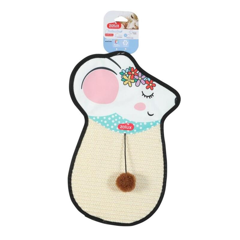 Rascador Para Gatos Zolux Para Colgar, Ratón De Sisal Con Juguete Chatouille, 51 Cm.