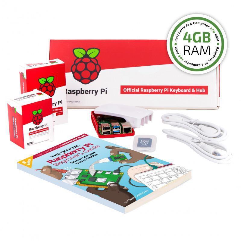 Raspberry Pi 4b 4gb Full Kit 4gb Gehäuse 32gb Sd-Card Zubehör