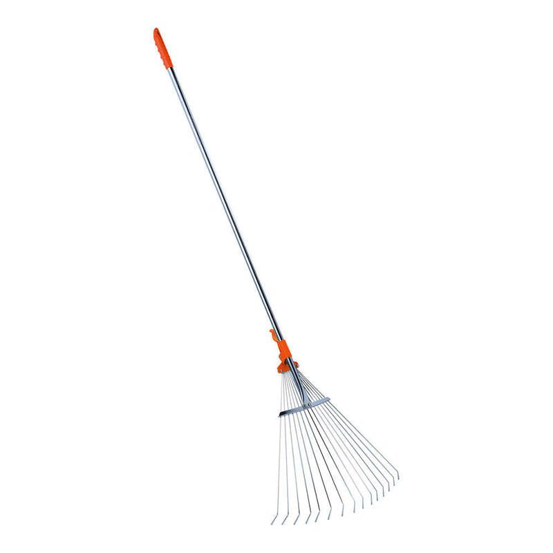 Rastrillo Para Follaje Regulable, Con Mango Telescópico, 1,28-1,6m. Stocker
