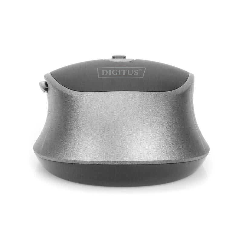 Raton Digitus Wireless Optical Mouse, 6 Botones 1600dpi Negro/Gris