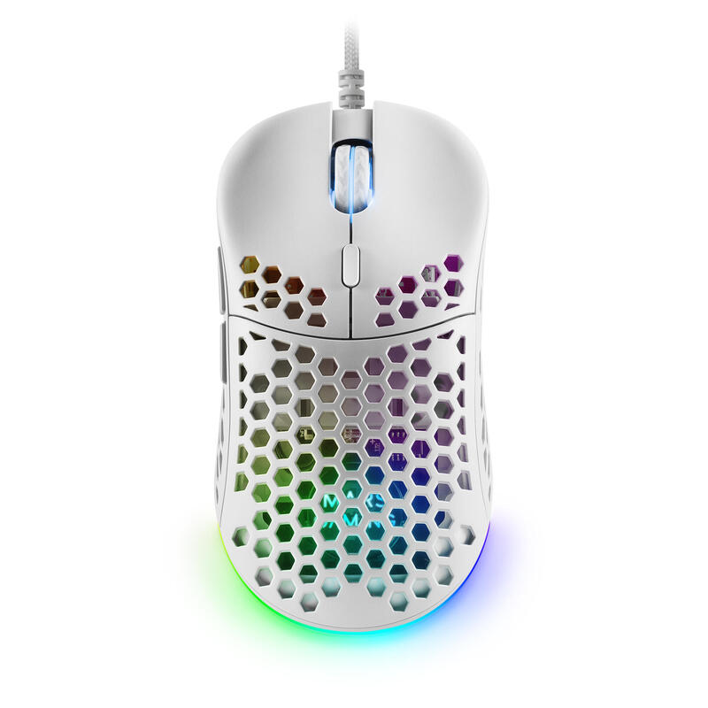 Ratón Gaming Mars Gaming Mm55 Hasta 12800 Dpi Blanco