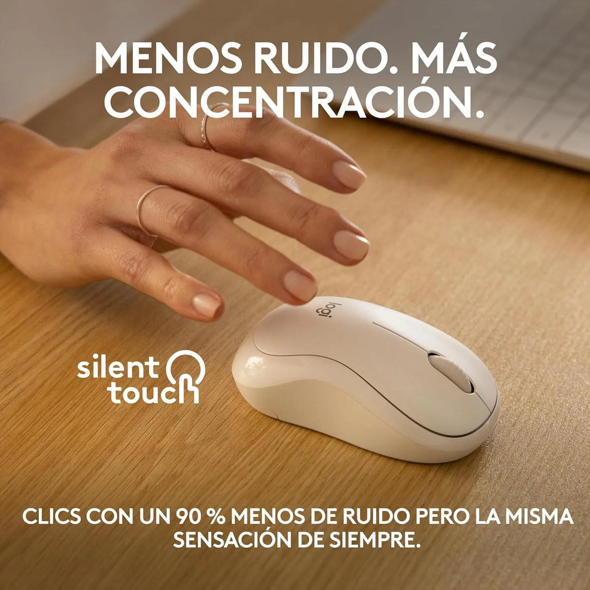 Ratón Inalámbrico Logitech M240 Silent Blanco