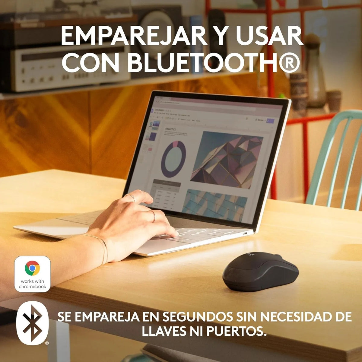 Ratón Inalámbrico Logitech M240 Silent Negro