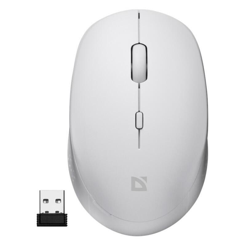 Ratón Inalámbrico Silent Click Auris Mb-027 800/1200/1600 Dpi Blanca