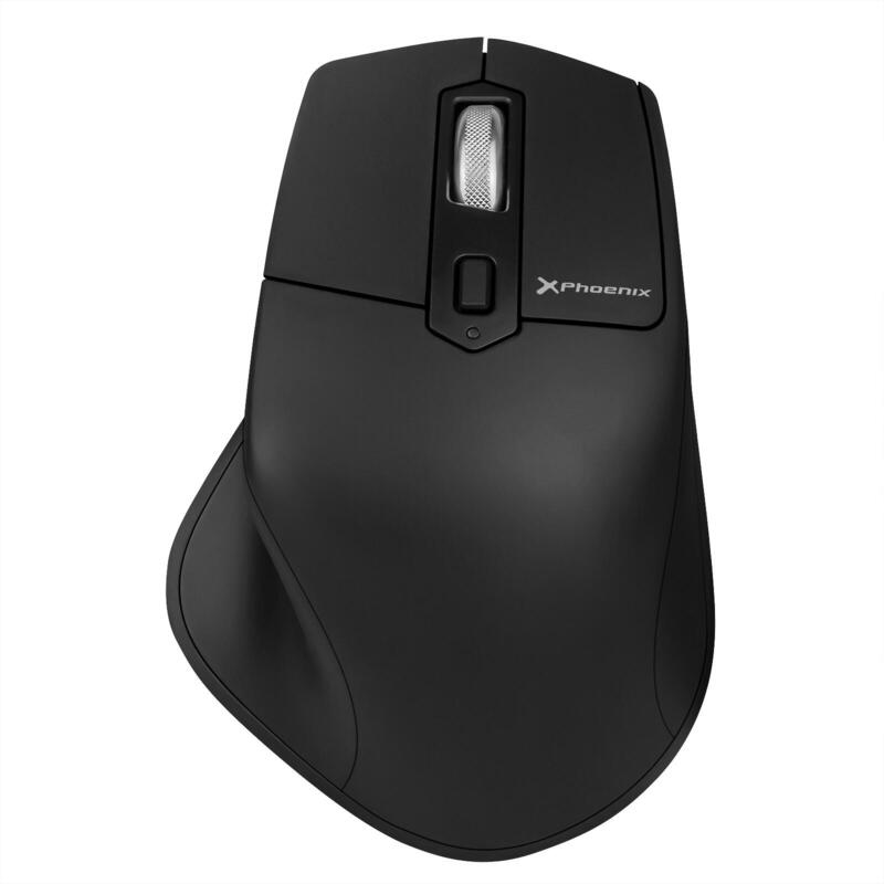 Raton Optico Phoenix Ergo M2 Wireless Inalambrico Modo Dual Bluetooth Hasta 2400 Dpi Clicks Silenciosos