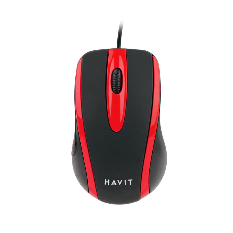 Ratón Universal Havit Hv-Ms753 (Negro/Rojo)