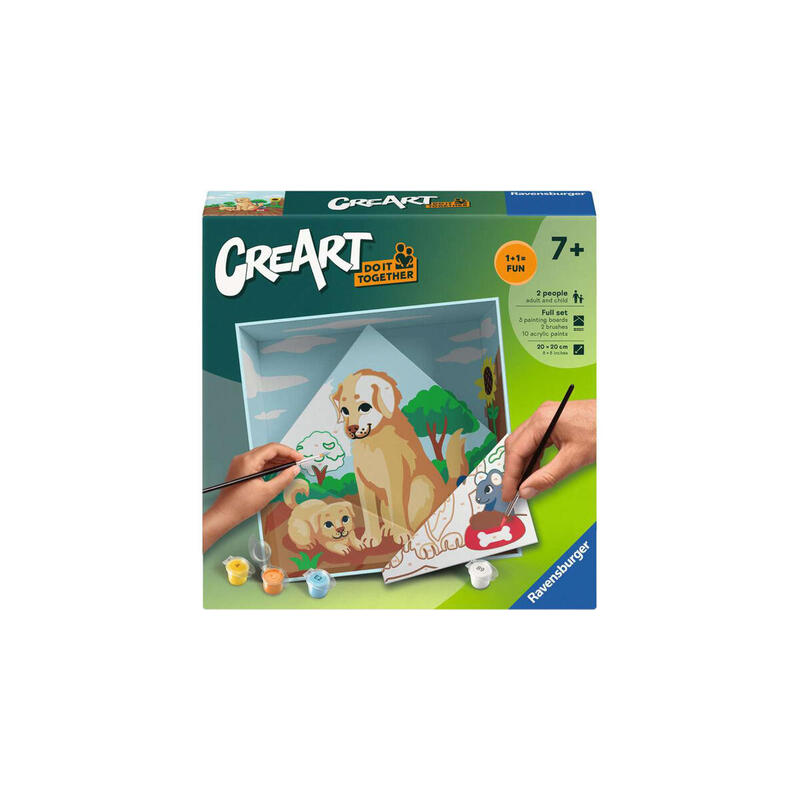 Ravensburger Creart Do It Together - Perros, Pintura 25866
