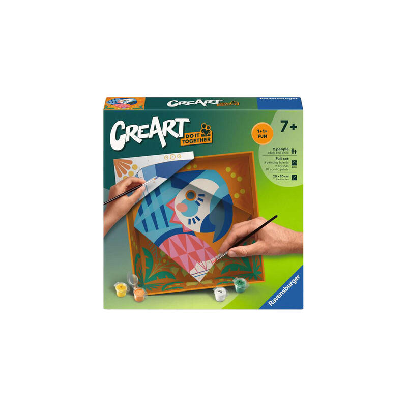 Ravensburger Creart Do It Together - Parrot, Paint 25864