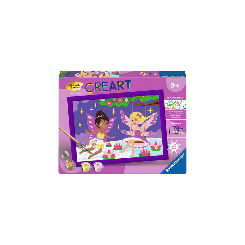 Ravensburger Creart - Amigos De Hadas De Hadas, Pintura 23997